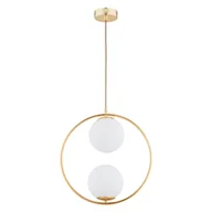 Lampy sufitowe - Lampa wisząca z białymi, kulistymi kloszami AL 62441 z serii AVIA - miniaturka - grafika 1