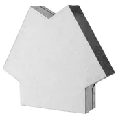 Akcesoria kominkowe - Darco Trójnik 120° 150/50 mm ocynkowany - miniaturka - grafika 1