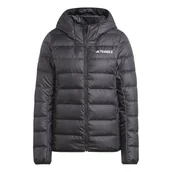 Kurtki damskie - Kurtka z kapturem damska adidas TERREX MULTI LIGHT DOWN czarna IP6034-S - Adidas - miniaturka - grafika 1