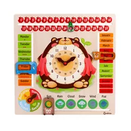 Zabawki interaktywne dla dzieci - Drewniany kalendarz - miniaturka - grafika 1