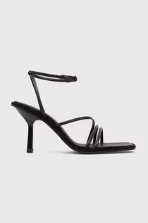 Sandały damskie - Gant sandały skórzane Divone kolor czarny 25561399.G00 - grafika 1