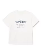 Koszulki męskie - Wrangler T-shirt męski Americana Tee, Worn White, XL - miniaturka - grafika 1