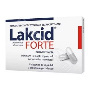 Polpharma Zakłady Farmaceutyczne SA LAKCID FORTE 10 kaps 3502212 - Układ pokarmowy - miniaturka - grafika 1