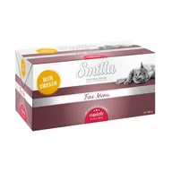 Mokra karma dla kotów - Smilla Fine Menu, z nadzieniem, 24 x 100 g - Kurczak, wołowina, marchew - miniaturka - grafika 1
