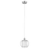 Lampy sufitowe - Lampa wisząca Kristal chromowana przezroczysty 1xE27x15W nowoczesna wym: 90 x 20 x 20 cm metal Alfa - miniaturka - grafika 1