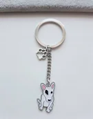 Breloki - Breloczek Brelok Do Kluczy Pies Rasa Bulterier - miniaturka - grafika 1