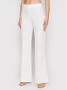 Spodnie damskie - Rinascimento Spodnie materiałowe CFC0108678003 Biały Regular Fit - grafika 1