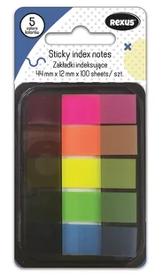 Znaczniki 1,2x4,4cm 5 kolorów - Beniamin - Zakładki do książek - miniaturka - grafika 1
