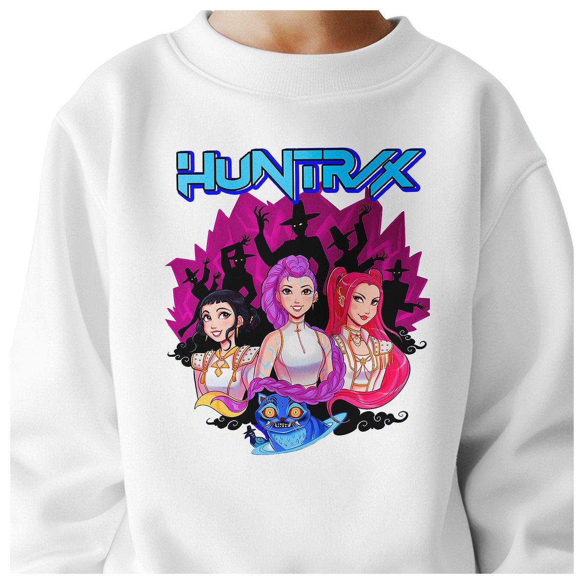 BLUZA DZIECIĘCA KPOP DEMON HUNTERS HUNTRIX 122-128 BAWEŁNIANA JAKOŚĆ