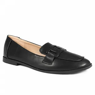 Mokasyny damskie Sixth Sens Paris 888-266 czarne - Mokasyny damskie - miniaturka - grafika 1