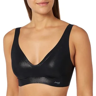 Sloggi Damski Zero Feel Holiday Bralette EX Top, Black Combination, S, Black Combination, S - Koszulki i topy damskie - miniaturka - grafika 1
