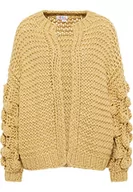 Swetry damskie - NALLY Damski kardigan 19019441-NA02, beżowy, XL/XXL, beżowy, XL-XXL - miniaturka - grafika 1