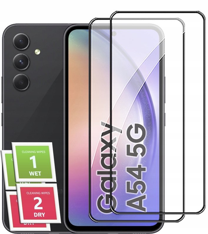 2x SZKŁO HARTOWANE DO SAMSUNG GALAXY A54 PEŁNE NA CAŁY EKRAN SZKIEŁKO 5D
