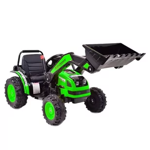 Mega Traktor Z Łyżką - Ładowarką. Miękkie Siedzenie, Pilot, Radio Fm/Hl389 - Pojazdy elektryczne dla dzieci - miniaturka - grafika 2