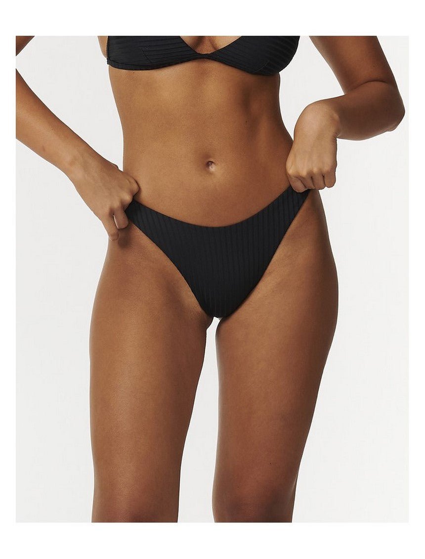 Majtki kąpielowe RIP CURL Premium Surf Hi Leg Skimpy czarne XS
