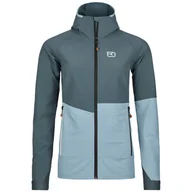 Kurtki i kamizelki sportowe damskie - Kurtka damska Ortovox Punta Berrino Hooded Jacket Women's Rozmiar: S / Kolor: szary/czarny - miniaturka - grafika 1