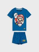 Piżamy chłopięce - Sinsay - Piżama Super Mario - niebieski - miniaturka - grafika 1