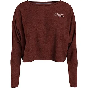 Tommy Hilfiger Koszulka damska z długim rękawem L/S, Redwood Brown, S - Koszulki i topy damskie - miniaturka - grafika 1