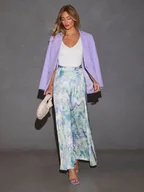 Spodnie damskie - Milan Kiss Spodnie w kolorze niebieskim - miniaturka - grafika 1