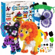 Układanki dla dzieci - RZEPY CZEPY KLOCKI KULKI KOLOROWE KREATYWNE UKŁADANKA PUZZLE ZESTAW 436 EL. - miniaturka - grafika 1