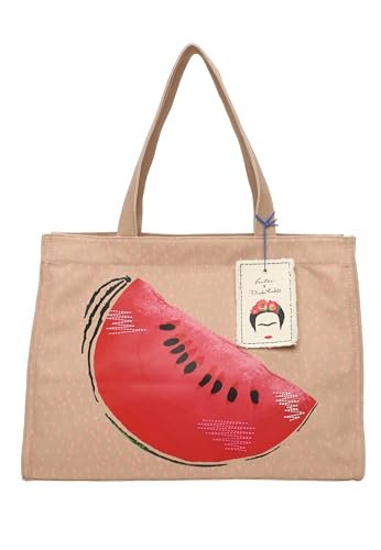 Fritzi aus Preussen Fritzi x Frida Kahlo Easy01 Canvas Melon Shopper damskie, Canvas Melon