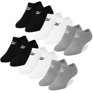 Skarpetki męskie - Puma Skarpety Męskie Stopki Sneaker Zestaw Bawełna Mix 6 par Roz. 35/38 - miniaturka - grafika 1