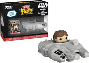 funko pop! star wars bitty pop ride han solo with milennium falcon - Figurki dla dzieci - miniaturka - grafika 1