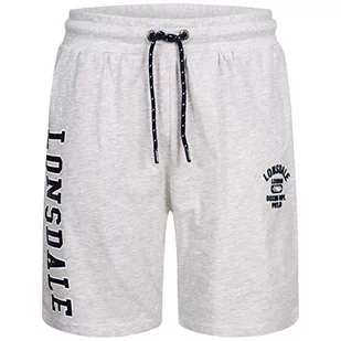 Lonsdale Lonsdale Szorty męskie Knutton szary Marl Grey Light l 117088 - Spodenki męskie - miniaturka - grafika 1