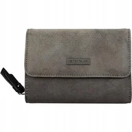 Portfele - Tom Tailor Portfel Średni Szary Damski 1Żfm - miniaturka - grafika 1