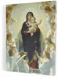 Matka Boża Anielska - obraz na płótnie canvas - Ikony i obrazy sakralne - miniaturka - grafika 1