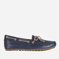 Mokasyny damskie - Buty żeglarskie damskie Geox D154RC0CL54-C0211 37 24 cm Niebieski/Piaskowy (8050036027269) - miniaturka - grafika 1