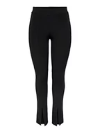 Legginsy - ONLY Onlgale Slit Pants JRS legginsy damskie, czarny, L - miniaturka - grafika 1