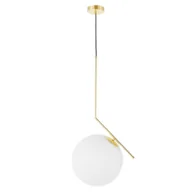 Lampy sufitowe - NOWOCZESNA LAMPA WISZĄCA KLASYCZNE ZŁOTO SORENTO D30 - miniaturka - grafika 1