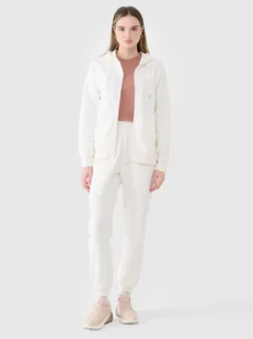 4F Spodnie dresowe joggery damskie - białe XXL - Spodnie sportowe damskie 4F Spodnie dresowe joggery damskie - białe XXL - Spodnie sportowe damskie - miniaturka - grafika 1