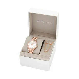 Zegarek Zegarek Michael Kors Lauryn  MK4850SET Różowy - Zegarki damskie - miniaturka - grafika 1