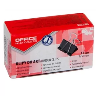 Office products OFFICE PRODUCTS Klipy do dokumentów 15mm, 12szt., czarne 18091519-05 - Spinacze i klipsy do papieru - miniaturka - grafika 4