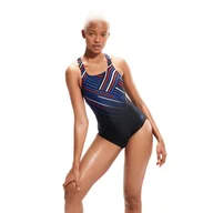 Stroje kąpielowe - Strój pływacki jednoczęściowy damski Speedo Digital Placement Medalist - miniaturka - grafika 1