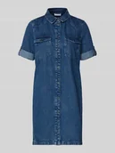 Sukienki - Sukienka jeansowa z kieszeniami na piersi model 'NEW SIGNE' - miniaturka - grafika 1