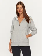 Bluzy damskie - Under Armour Bluza Ua Rival Fleece Fz Hoodie 1379497 Szary Loose Fit - miniaturka - grafika 1