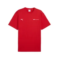 Koszulki sportowe męskie - Męska koszulka F1® ESS+ o luźnym kroju z grafiką PUMA Pop Red - miniaturka - grafika 1