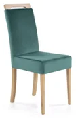 Krzesła - Krzesło tapicerowane CLARION dąb miodowy MONOLITH 37 ciemna zieleń - miniaturka - grafika 1