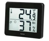 Systemy inteligentnych domów - Hama Termometr/higrometr th-130 (czarny) - miniaturka - grafika 1