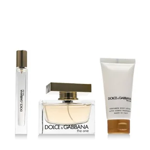Dolce&Gabbana The One Zestaw woda perfumowana 75 ml + mleczko do ciała 50 ml + woda perfumowana 10 ml - Zestawy perfum damskich - miniaturka - grafika 1