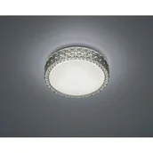 Lampy sufitowe - Trio LAMPA sufitowa PEGASUS R62421142 okrągła OPRAWA glamour LED 12W plafon przydymiony - miniaturka - grafika 1