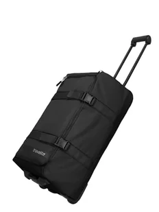 travelite Torba podróżna na kółkach średniej wielkości, kick off, praktyczna torba podróżna na kółkach na urlop i do uprawiania sportu, 68 cm, 65 litrów, czarny, Rollenreisetasche 68 cm, torba - Torby podróżne - miniaturka - grafika 1