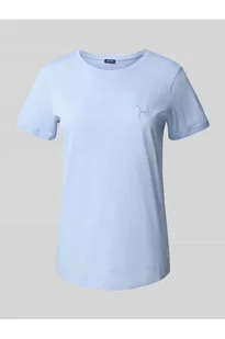 T-shirt z wyhaftowanym logo i okrągłym dekoltem - Joop! - Koszulki i topy damskie - miniaturka - grafika 1