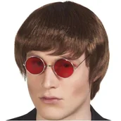 Dodatki do strojów karnawałowych - Boland Peruka party "John Lennon", brązowa - miniaturka - grafika 1