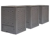 Kompostowniki - Potrójny ogrodowy kompostownik S5-M47 - miniaturka - grafika 1