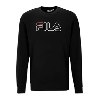 Bluzy męskie - FILA Męska bluza SPOLETO, czarna, XL, czarny, XL - grafika 1