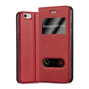 Etui ochronne Cadorabo do Apple iPhone 6 PLUS / 6S PLUS w kolorze czerwonym etui na telefon komórkowy etui na książkę - Etui i futerały do telefonów - miniaturka - grafika 1